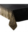 Nappe imprimé Léopard - 140 cm x 240 cm - Noir et doré