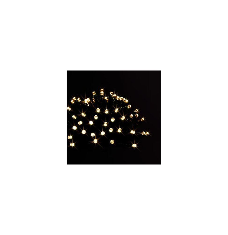 Guirlande électrique 192 LED avec piles et timer - Blanc