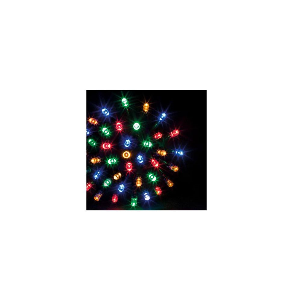 Guirlande lumineuse 100 LED avec timer - Multicolore