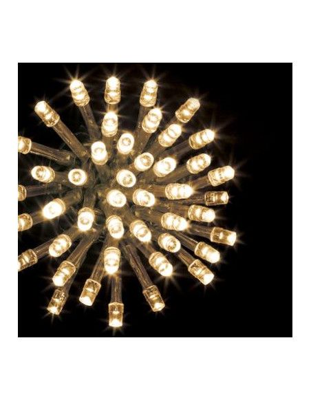 Guirlande lumineuse avec timer 100 LED - Blanc chaud