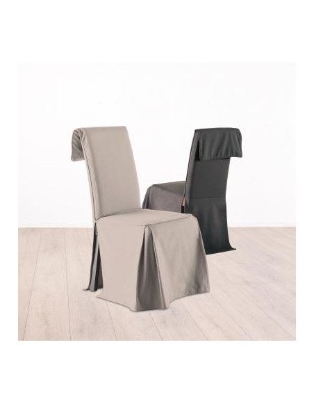 Housse de chaise ajustable - Beige - 100% coton