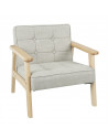Fauteuil enfant - L 42 cm x l 40,5 cm x 41 cm - Taupe