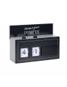 Flip flap - L 21 cm x l 5 cm x H 15 cm - Chaque jour compte - Noir