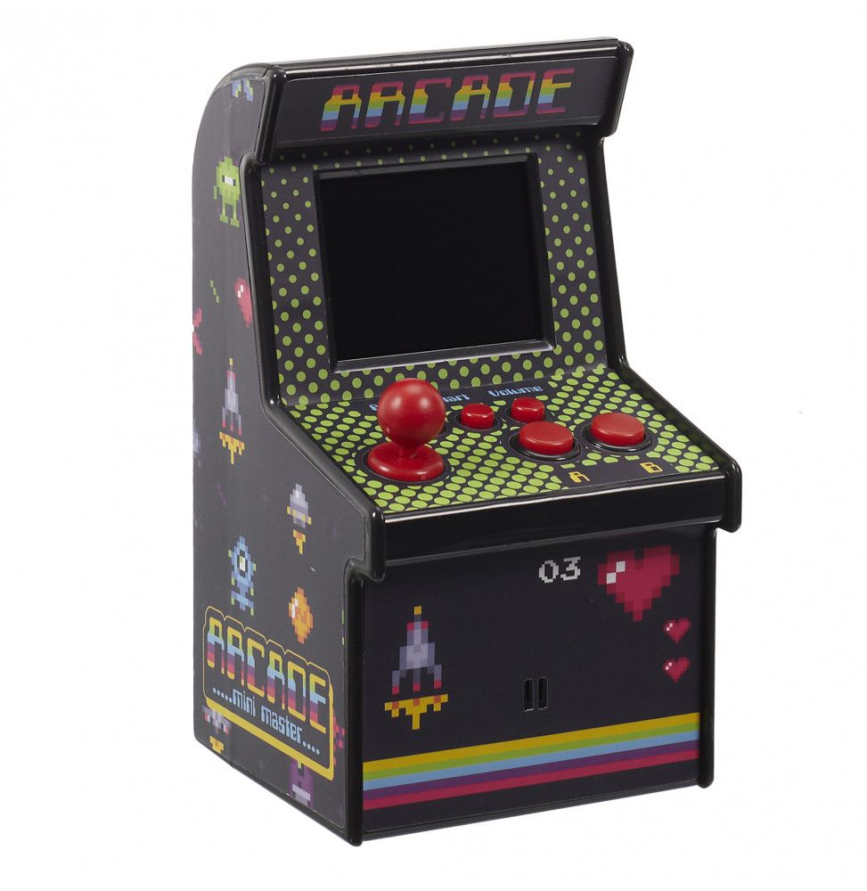 Mini borne d'arcade - 240 jeux Classique retro - L 8,5 x l 9 cm x 15,8 cm