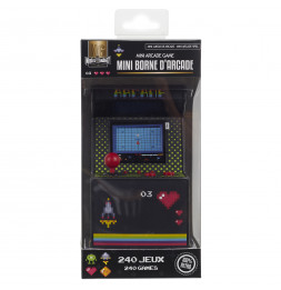 Mini borne d'arcade - 240 jeux Classique retro - L 8,5 x l 9 cm x 15,8 cm