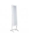 Armoire à bijoux sur pieds - L 37,5 cm x l 34cm x H 145 cm - Blanc