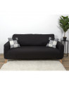 Housse de canapé extensible - Trois places - L 230 cm x l 80 x H 85 cm - Noir