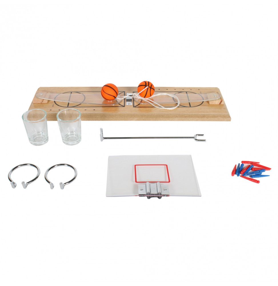 Jeu d'alcool - Basketball - 2 shooter - L 33 cm x H 11 cm