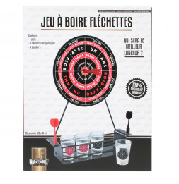 Jeu d'alcool - cible - L 27,5 cm x l 8,5 cm x H 37,8 cm