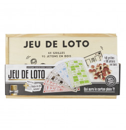 Jeu de loto - L 10,3 cm x l 57 cm x H 18,5 cm