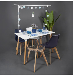 Barre décoration de table ajustable - L 250 cm x l 20 cm - Blanc