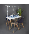 Barre décoration de table ajustable - L 250 cm x l 20 cm - Blanc