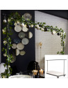 Barre décoration de table ajustable - L 250 cm x l 4 cm x H 90 cm - Noir