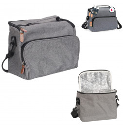 Lunch bag - L 28 cm x l 26 cm x H 18 cm - Gris