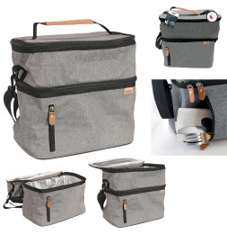 Lunch bag - L 26,7 cm x l 17,8 cm x H 27,9 cm - Gris