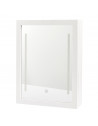 Armoire murale - Miroir LED - L 30,4 cm x l 8,6 cm x H 40 cm - Blanc