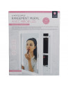 Armoire murale - Miroir LED - L 30,4 cm x l 8,6 cm x H 40 cm - Blanc