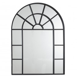 Miroir - Forme fenêtre  - L 60 cm x H 80 cm - Noir