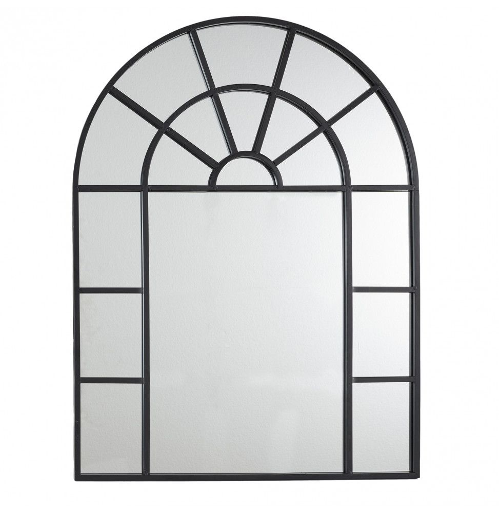 Miroir - Forme fenêtre  - L 60 cm x H 80 cm - Noir