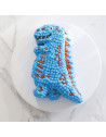 Moule à gâteaux en silicone- Dinosaure - L 28 cm x l 23,5 cm - Bleu