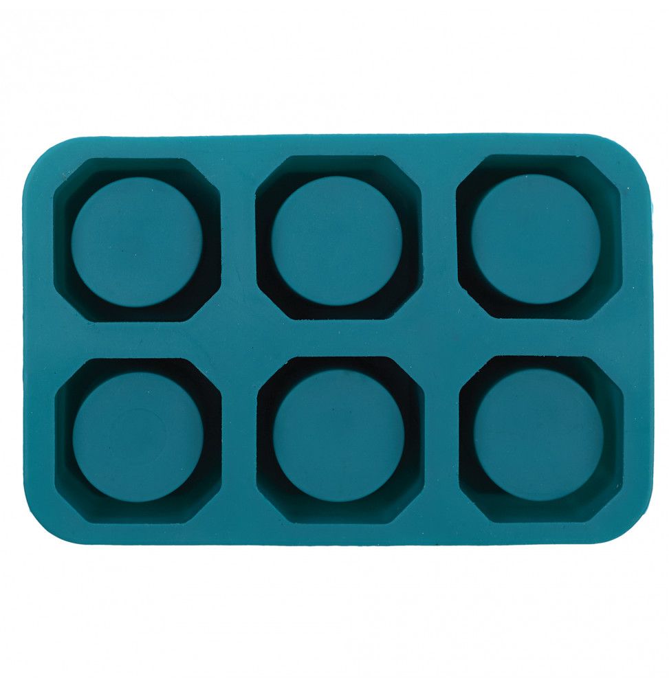 Moule à cookies forme shooter - en silicone - L 16 cm x l 24 cm x H 32 cm - Bleu