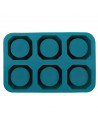 Moule à cookies forme shooter - en silicone - L 16 cm x l 24 cm x H 32 cm - Bleu