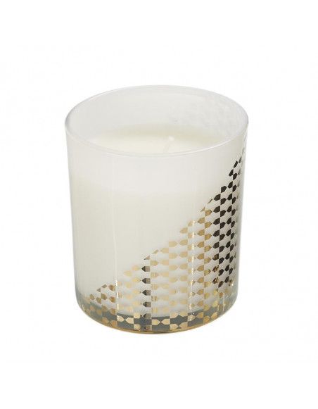 Bougie parfumée fleur de cerisier - Bijou surprise - D 7,5 x H 7,9 cm - Blanc