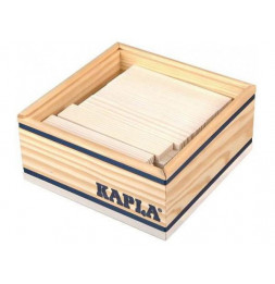 Kapla - Carré de 40 planchettes en bois - Blanc 