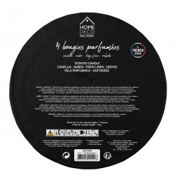 Coffret de 4 bougies parfumées - Harmony - D 5 cm x H 6.5 cm