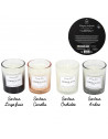 Coffret de 4 bougies parfumées - Harmony - D 5 cm x H 6.5 cm