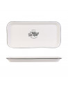 Plat de service - L 34 cm x l 16,5 cm - Blanc
