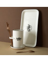 Plat de service - L 34 cm x l 16,5 cm - Blanc
