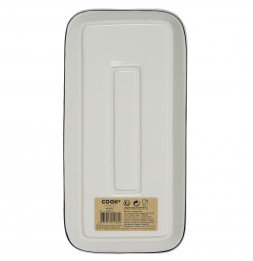 Plat de service - L 34 cm x l 16,5 cm - Blanc