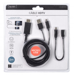 Câble HDTV - Android - L 2 M - Noir