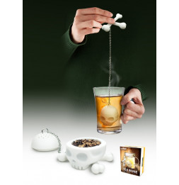 Infuseur à thé - Tête de mort - Blanc - Accessoire thé