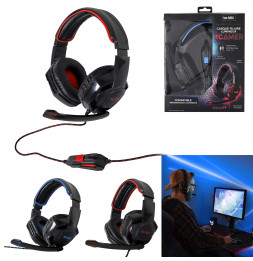 Casque de gamer - Lumineux - Noir