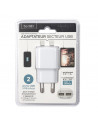 Adaptateur secteur avec double port USB - Blanc