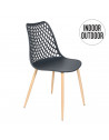 Chaise - L 51,9 cm x l 47,8 cm x H 83,9 cm - Malaga - Gris