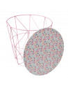 Table d'appoint avec rangement - Liberty - D 29,8 cm - Rose