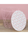Table d'appoint avec rangement - Liberty - D 29,8 cm - Rose