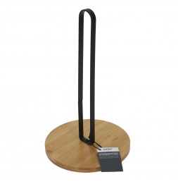 Support essuie-tout - Bambou et métal - D 16,5 cm x H 56 cm
