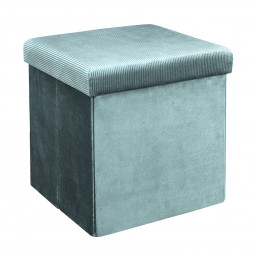 Pouf coffre - Velours -...