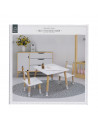 Table avec 2 chaises forme crayon - Pieds en pin