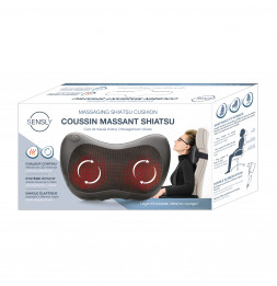 Coussin massant - Relaxant - Shiatsu - Noir