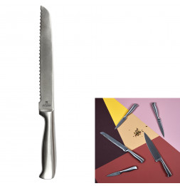 Couteau à pain - L 20 cm - Gris