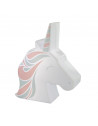 Veilleuse Licorne - Projection murale - L 14 cm x l 4,3 cm x H 15,5 cm - Blanc