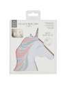 Veilleuse Licorne - Projection murale - L 14 cm x l 4,3 cm x H 15,5 cm - Blanc