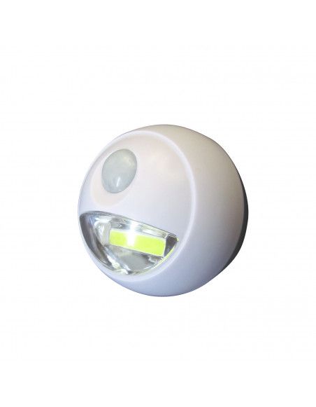 Détecteur de mouvement - 100 Lumens - L 8 cm x l 3,2 cm - Blanc