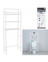 Etagère de rangement WC - L 60 x l 23 x H 160 cm - Blanc