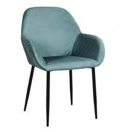 Fauteuil - L 55.7 cm x l 5.2 cm x H 85 cm - Giulia - Bleu